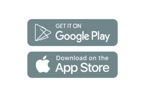 Google Play and App Store Grey Logo