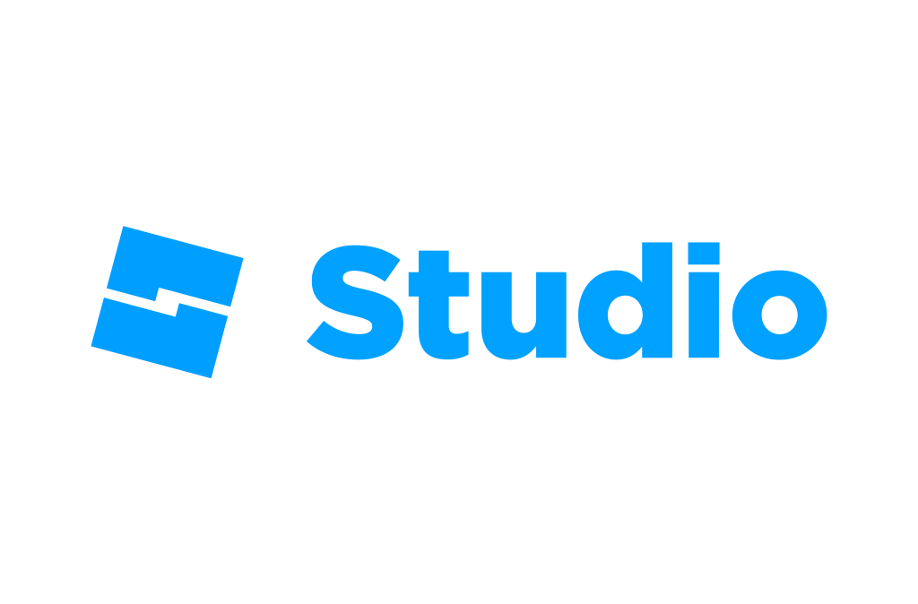 Ray studio logo with roblox elements