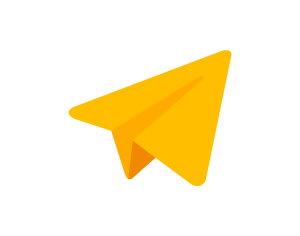 Telegram Orange Icon
