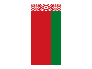 Vertical Flag of Belarus