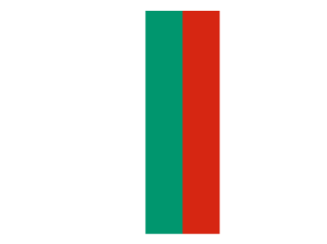 Vertical Flag of Bulgaria