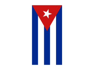 Vertical Flag of Cuba