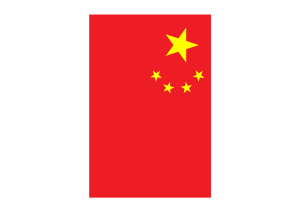 Vertical Flag of the Peoples Republic of China