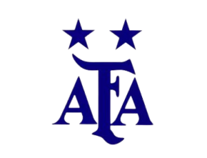 AFA Asociacion del Futbol Argentino Blue Text