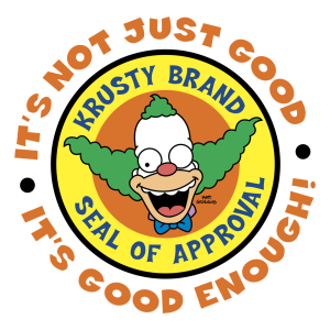 Krusty Brand Seal of Approval