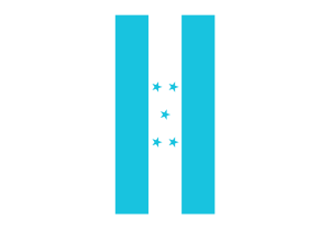 Vertical Flag of Honduras