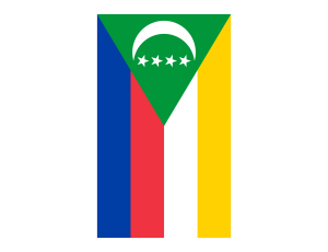 Vertical Flag of the Comoros