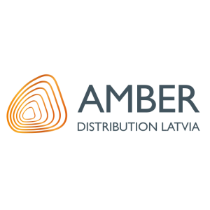 amber distribution latvia vector logo