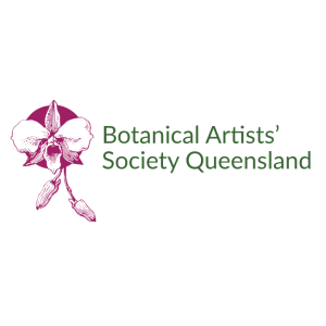 botanical artists society of queensland basq vector logo