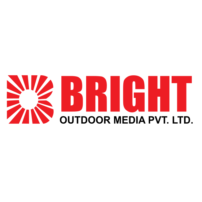 bright outdoor media pvt ltd vector logo