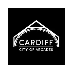 cardiff city of arcades vector logo