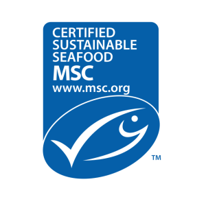 certified sustainable seafood by msc vector logo