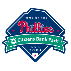 citizens bank park home of the phillies vector logo