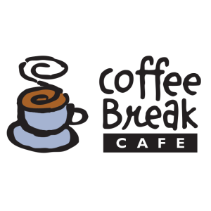 coffee break cafe vector logo