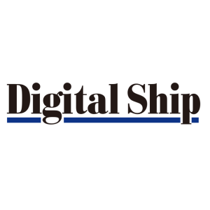 digital ship vector logo