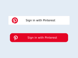 Sign in with Pinterest Button