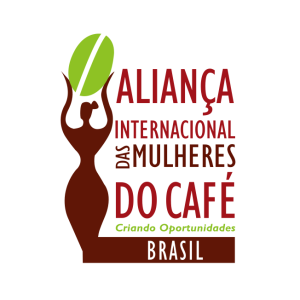 alianca internacional das mulheres do cafe brasil logo vector