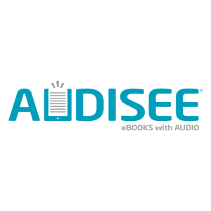 audisee ebooks with audio logo vector