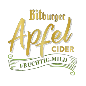 bitburger apfel cider fruchtig mild logo vector