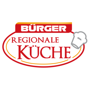 buerger regionale kueche logo vector