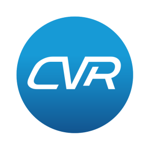 computerized vehicle registration cvr logo vector