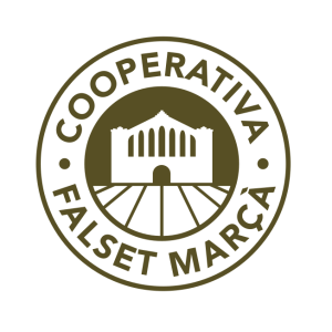 cooperativa falset marca logo vector