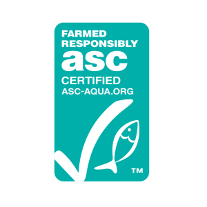 farmed responsibly asc certified vector logo