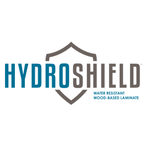 hydroshield water resistant wood based laminate vector logo