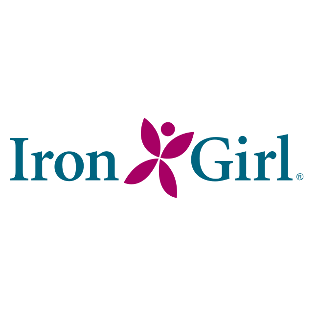 iron girl vector logo