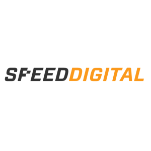 speed digital logo vector