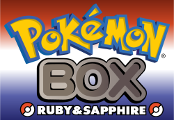 Pokemon BOX Ruby Sapphire