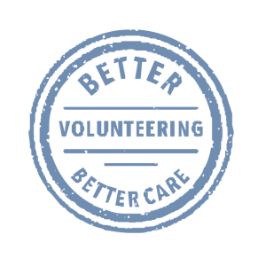 better volunteering better care vector logo