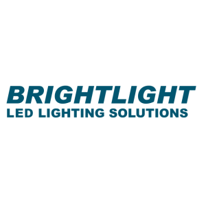 bright light led lighting solutions vector logo