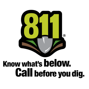 call 811 logo vector
