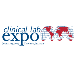 clinical lab expo logo vector
