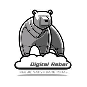 digital rebar cloud native bare metal vector logo