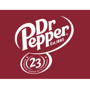 dr pepper authentic blend of 23 flavors vector logo