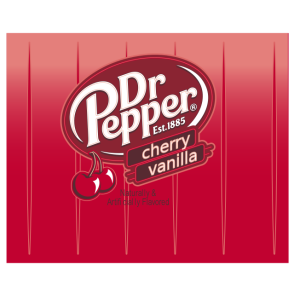 dr pepper cherry vanilla vector logo