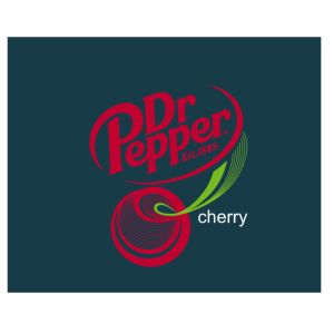 dr pepper cherry vector logo