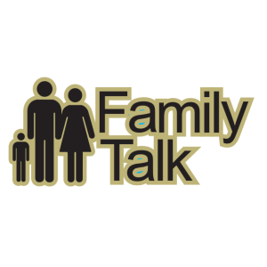 family talk radio vector logo