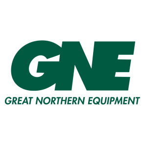 great northern equipment distributing inc gne logo vector