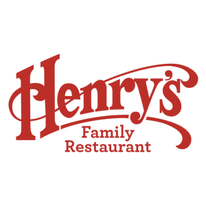 henrys family restaurant logo vector