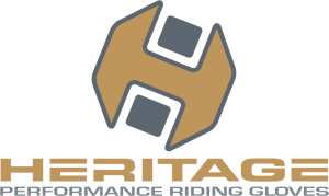 heritage performance riding gloves vector logo