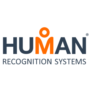 human recognition systems logo vector