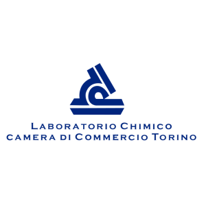 laboratorio chimico camera commercio torino vector logo