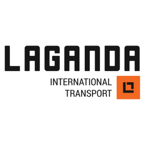 laganda international transport logo vector