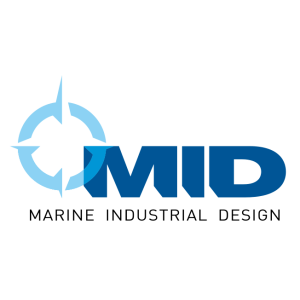 marine industrial design mid logo vector