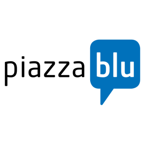 piazza blu vector logo