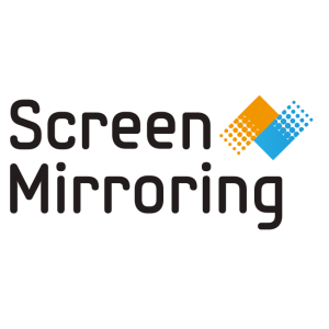 screen mirroring vector logo