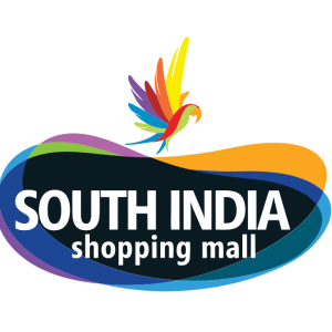 south india shopping mall vector logo
